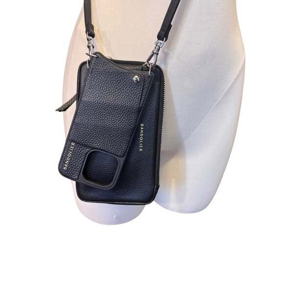 BANDOLIER leather crossbody purse and phone holder NWOT - Picture 2 of 10